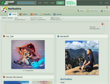 Tablet Screenshot of moritoakira.deviantart.com