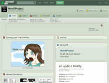Tablet Screenshot of nmwdproject.deviantart.com