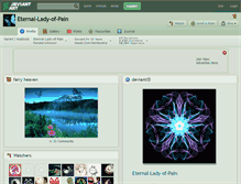 Tablet Screenshot of eternal-lady-of-pain.deviantart.com