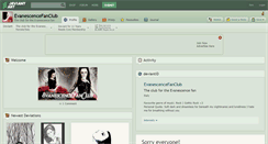 Desktop Screenshot of evanescencefanclub.deviantart.com