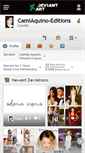 Mobile Screenshot of camiaquino-editions.deviantart.com
