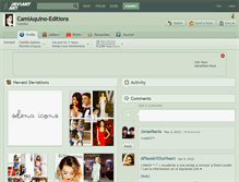 Tablet Screenshot of camiaquino-editions.deviantart.com