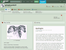 Tablet Screenshot of animallover0629.deviantart.com