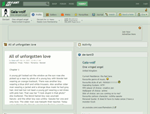 Tablet Screenshot of gaia-wolf.deviantart.com