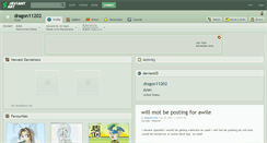 Desktop Screenshot of dragon11202.deviantart.com