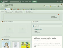Tablet Screenshot of dragon11202.deviantart.com