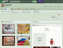 Tablet Screenshot of misssarahz.deviantart.com