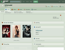 Tablet Screenshot of kellymodel.deviantart.com