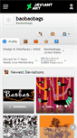 Mobile Screenshot of baobaobags.deviantart.com