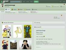 Tablet Screenshot of paintmeorange.deviantart.com