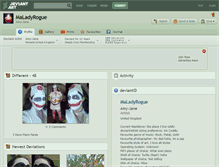 Tablet Screenshot of maladyrogue.deviantart.com