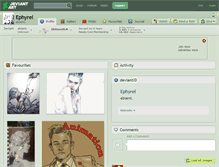 Tablet Screenshot of ephyrel.deviantart.com