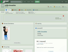 Tablet Screenshot of n00b-smoothie.deviantart.com