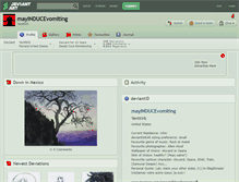 Tablet Screenshot of mayinducevomiting.deviantart.com