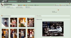 Desktop Screenshot of mylittlehuman.deviantart.com