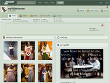 Tablet Screenshot of mylittlehuman.deviantart.com