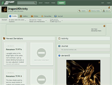 Tablet Screenshot of dragonofdivinity.deviantart.com