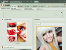 Tablet Screenshot of katie23.deviantart.com
