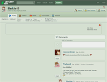 Tablet Screenshot of blackiie15.deviantart.com