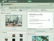 Tablet Screenshot of farawayforest.deviantart.com