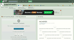 Desktop Screenshot of invaderzimfreakgirl1.deviantart.com