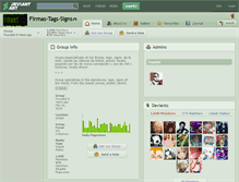 Tablet Screenshot of firmas-tags-signs.deviantart.com