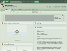 Tablet Screenshot of abbywinters.deviantart.com