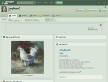Tablet Screenshot of joeybee60.deviantart.com
