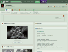 Tablet Screenshot of luzmistica.deviantart.com
