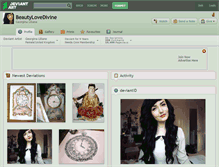 Tablet Screenshot of beautylovedivine.deviantart.com