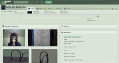 Desktop Screenshot of lunar-the-demon-fox.deviantart.com