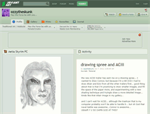 Tablet Screenshot of ozzytheskunk.deviantart.com