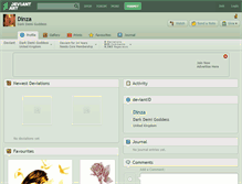 Tablet Screenshot of dinza.deviantart.com