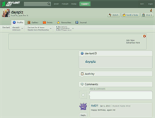 Tablet Screenshot of daysplz.deviantart.com