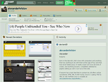 Tablet Screenshot of alexanderhristov.deviantart.com
