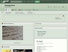 Tablet Screenshot of dancing-tacos.deviantart.com