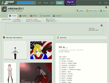Tablet Screenshot of mikichan2011.deviantart.com