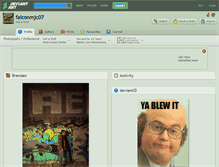 Tablet Screenshot of falconmjc07.deviantart.com