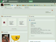 Tablet Screenshot of anticream.deviantart.com