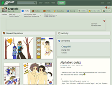 Tablet Screenshot of crazyaki.deviantart.com