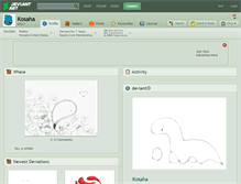 Tablet Screenshot of kosaha.deviantart.com