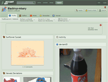 Tablet Screenshot of blackivys-misery.deviantart.com