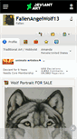 Mobile Screenshot of fallenangelwolf13.deviantart.com