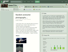 Tablet Screenshot of canon-t1i.deviantart.com