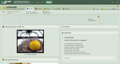 Desktop Screenshot of lemonclub.deviantart.com