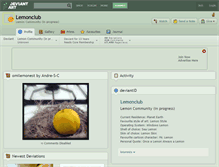 Tablet Screenshot of lemonclub.deviantart.com