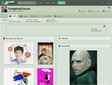 Tablet Screenshot of flyingninjachicken.deviantart.com