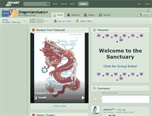 Tablet Screenshot of dragonsanctuary.deviantart.com