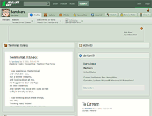 Tablet Screenshot of barubara.deviantart.com