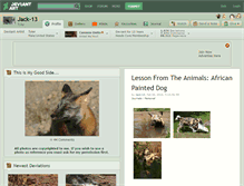Tablet Screenshot of jack-13.deviantart.com